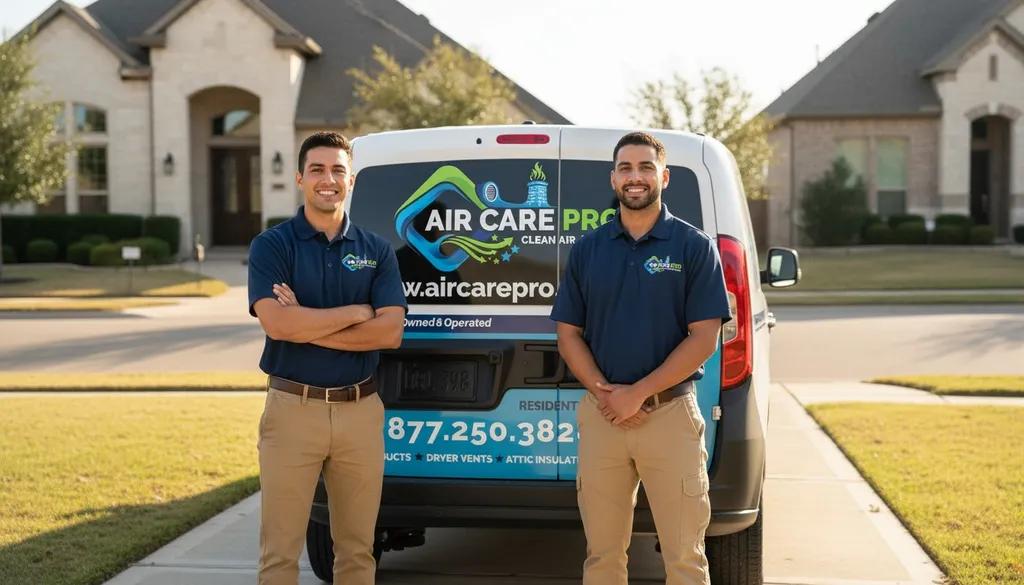 Air Care Pro technicians ready for attic insulation service