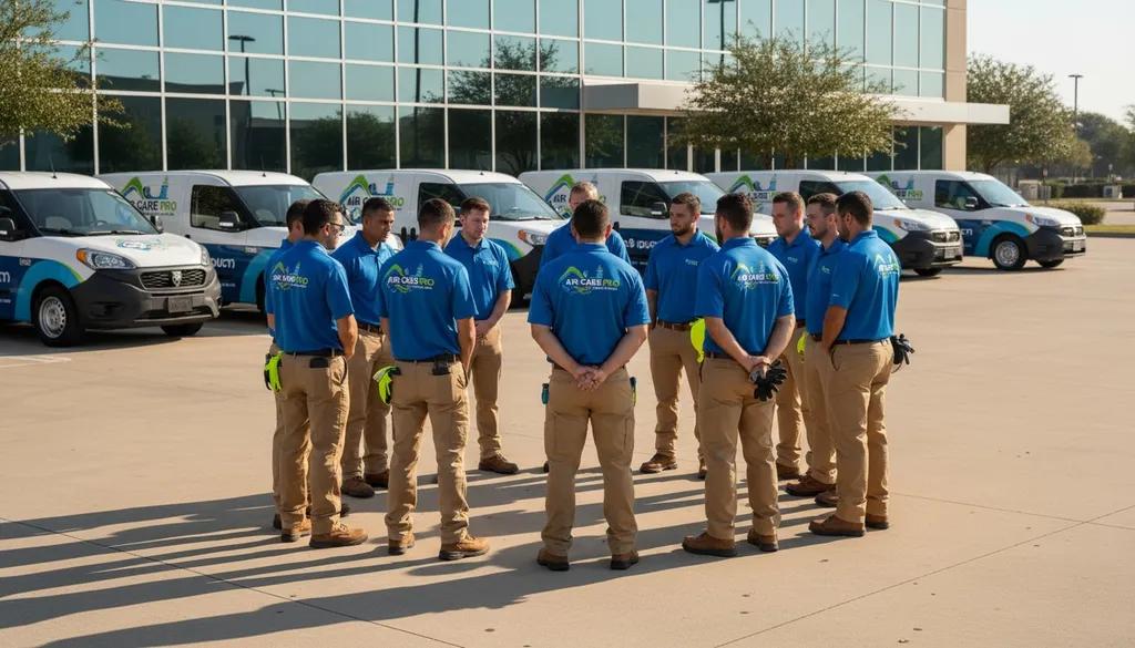 Air Care Pro chimney sweep team in Dallas